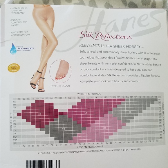 Hanes Control Top Pantyhose - Picture 2 of 3